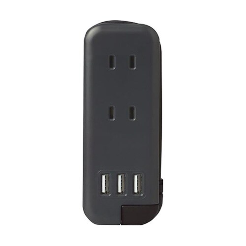 ポータブルコンセント USB−A グレー