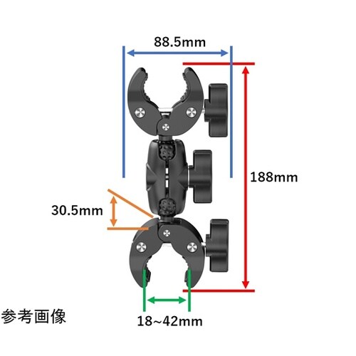 ラムマウントセット ダブルクランプベース