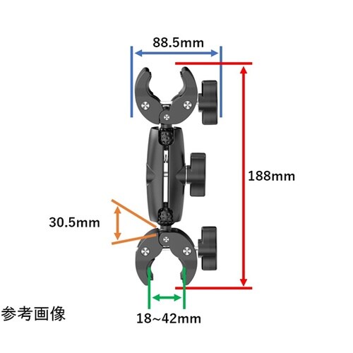 ラムマウントセット ダブルクランプベース