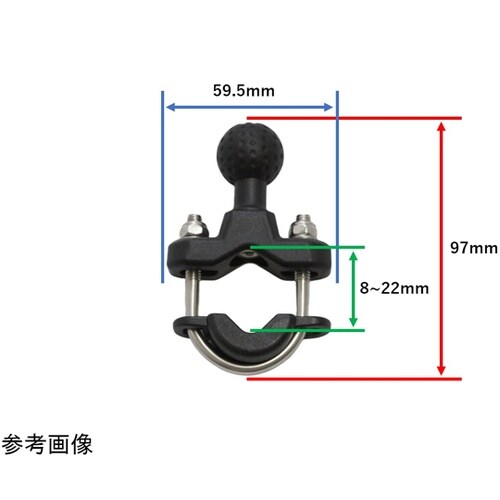 ラムマウント U字クランプベース 1イン