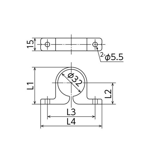 HSDL1型 ヘッダーサドル(保温材なし