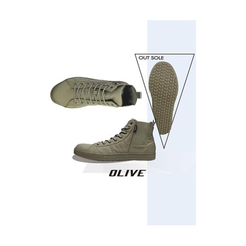 ワークシューズ キャンバスハイカット サ