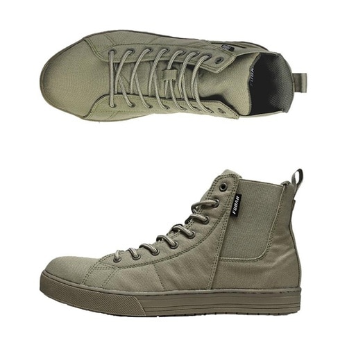 ワークシューズ キャンバスハイカット サ