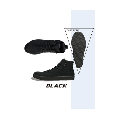 ワークシューズ キャンバスハイカット サ