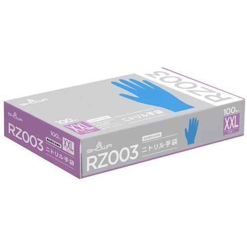 RZ003ニトリル手袋 100枚入 XX