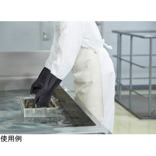 CN920フッ素ゴム製化学防護手袋 L