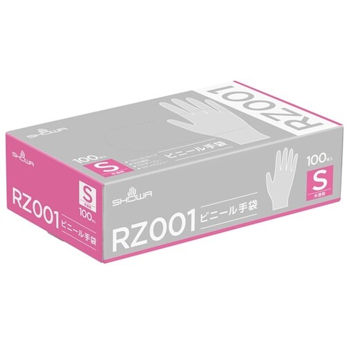 RZ001ビニール手袋 100枚入 S