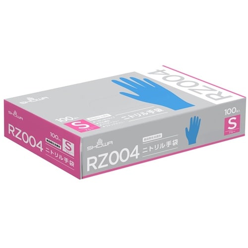 RZ004ニトリル手袋 100枚入 S