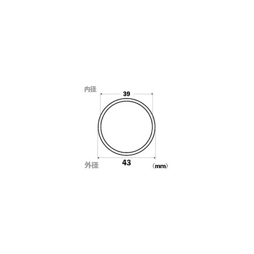 アクリルパイプ 外径43×肉厚2mm×1