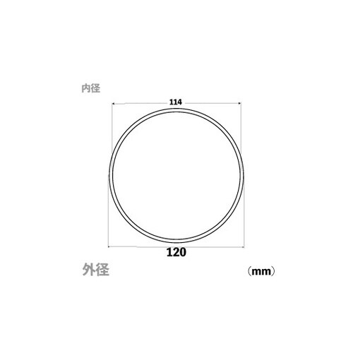 アクリルパイプ 外径120×肉厚3mm×