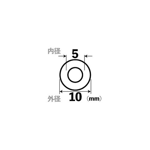 アクリルパイプ 外径10×肉厚2.5mm