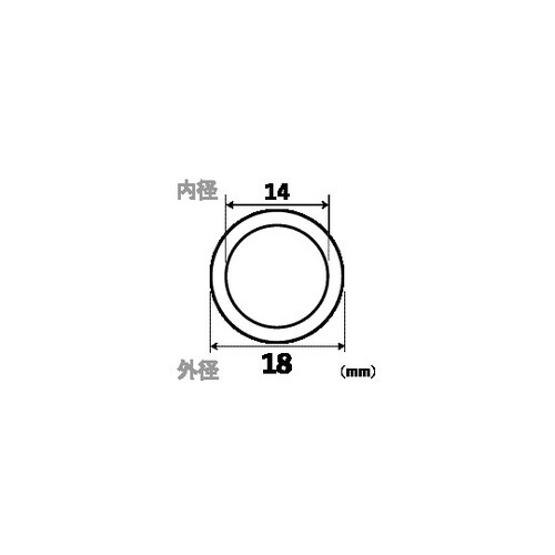 アクリルパイプ 外径18×肉厚2mm×1