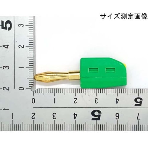 ワンタッチ φ4mmバナナプラグ 緑 5