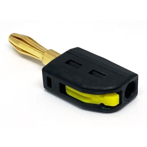 ワンタッチ φ4mmバナナプラグ 黒 5