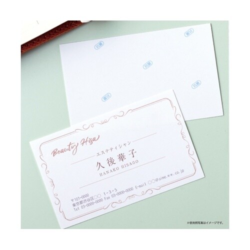 抗菌紙名刺10面 標準サイズ 1パック(