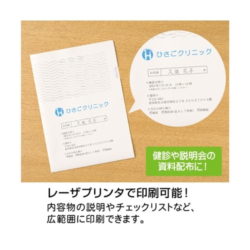 紙製トリック!クリアフォルダ A4 パタ