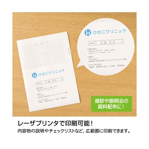 紙製トリック!クリアフォルダ A4 パタ