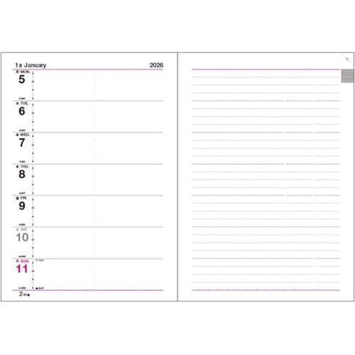 2026 ウィークダイアリー A5 D−