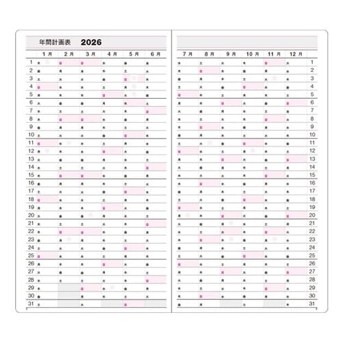 2026 アポイントメント 濃赤 D−6