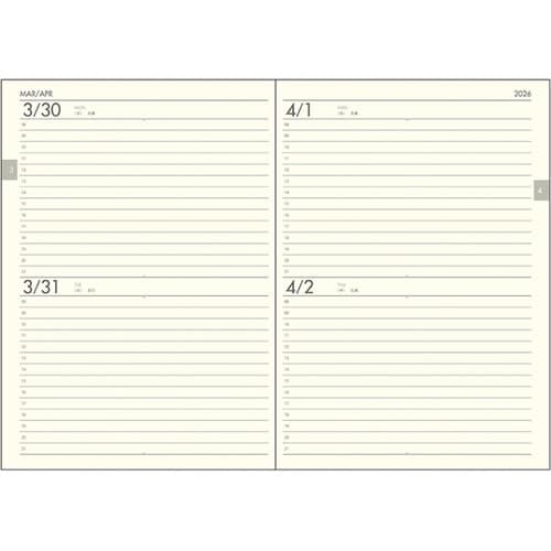 2026 アポイント デスク A5 4D