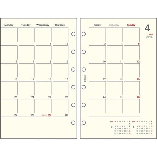 2026 ミニ6リフィル 1Mブロック