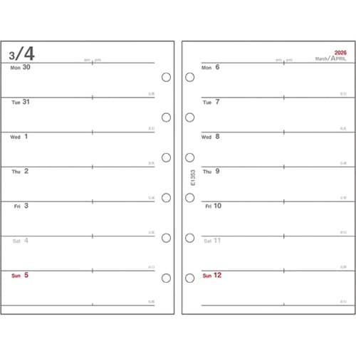 2026 ミニ6リフィル 1Mブロック&