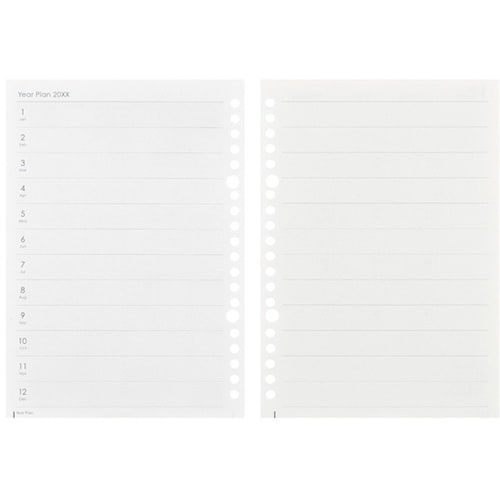 A5 ルーズリーフダイアリー月間2026