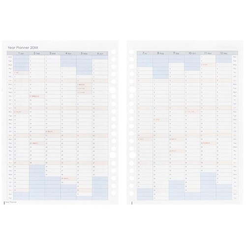 A5 ルーズリーフダイアリー月間2026