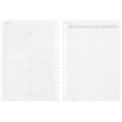 A5 ルーズリーフダイアリー月間2026