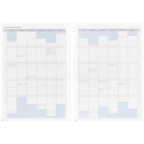 B5 ルーズリーフダイアリー月間2026