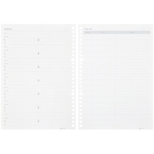 B5 ルーズリーフダイアリー月間2026