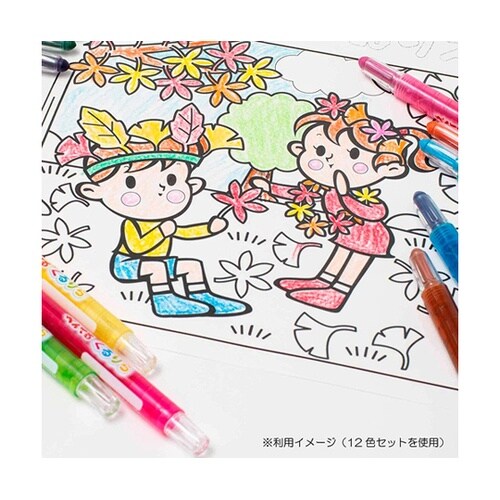 くりだし色鉛筆 くるりら セット 8色