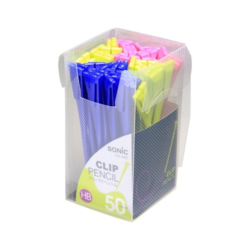 クリップ付ペンシル 色込 1袋(50本入