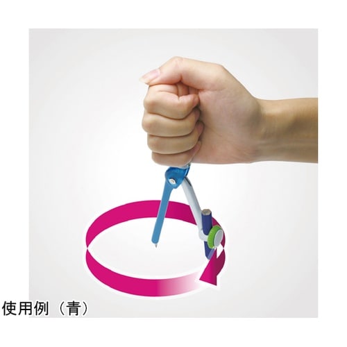 スーパーコンパス くるんパス 鉛筆用 桃