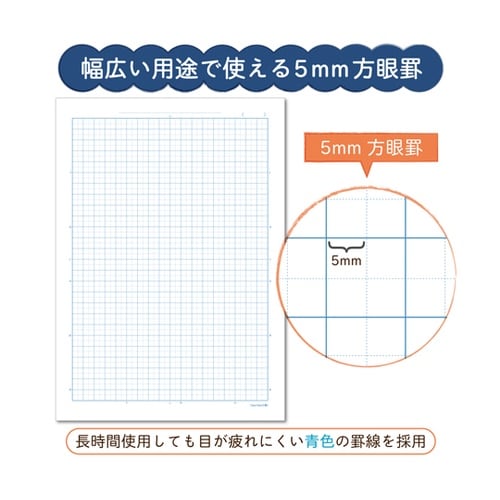 学習帳 算数方眼罫 5ミリA4 NP90