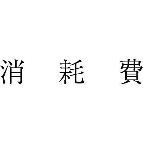 勘定科目印 単品 『消耗費』 KS−00