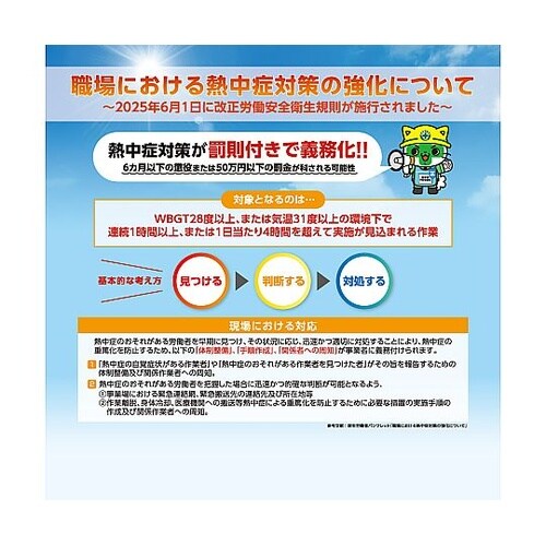 熱中症初期対応標識 HPM−001 60