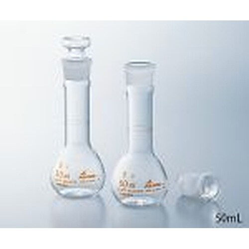 短型メスフラスコ 白 500mL(酸洗浄