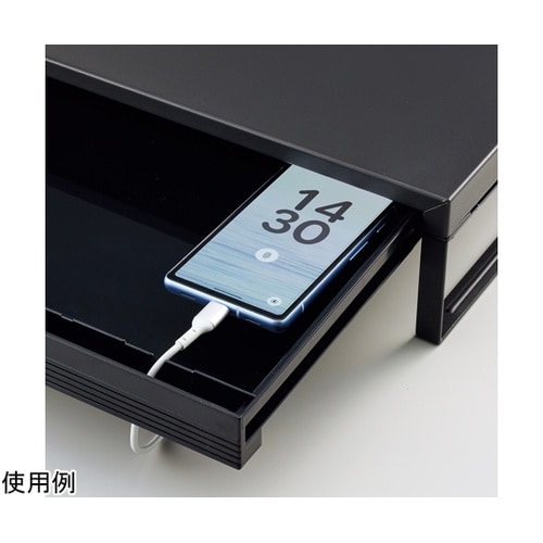 机上台 <幅590mm・引出し付> マッ