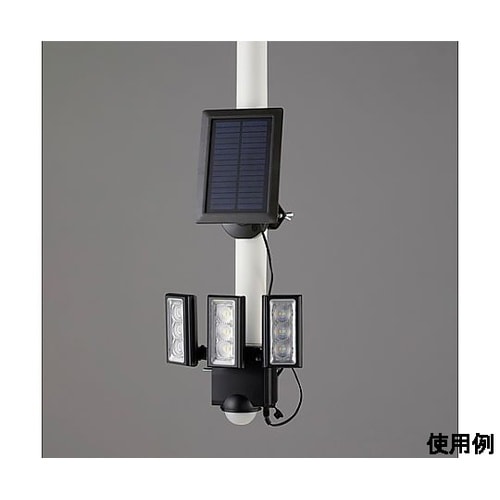 3灯 LEDセンサーライト(ソーラー充電
