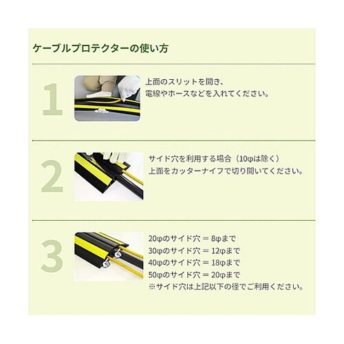 φ50mmx 1m トラケーブルプロテク