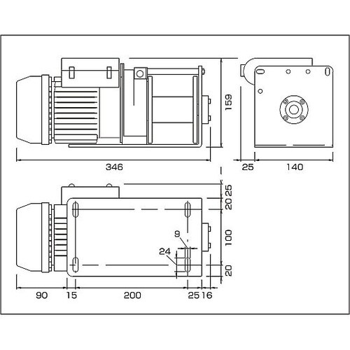 AC100V/100kg 電動ウィンチ
