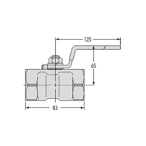 Rc1・1/2” ボールバルブ(ステンレ