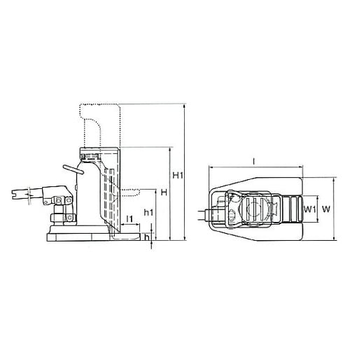 2.0ton/16−129mm 爪付ジャ