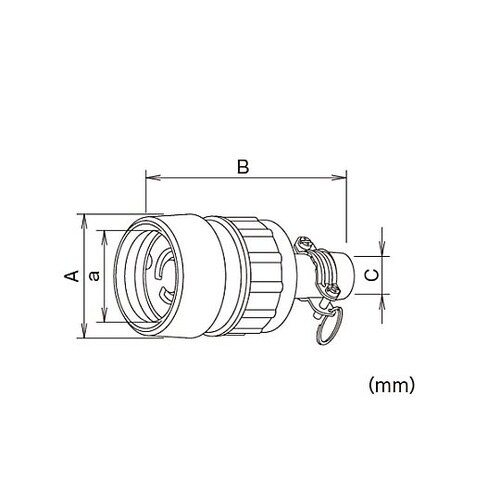 AC250V/20A 防水型コネクター(