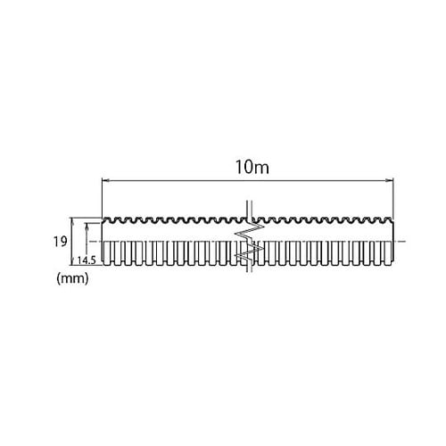 19x14.5mm ケーブル保護管(10