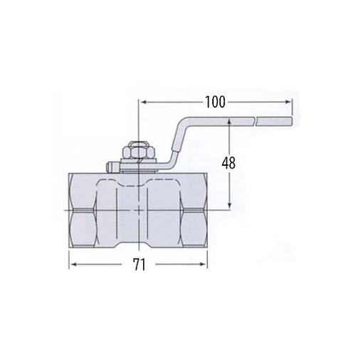 Rc 1” ボールバルブ(ステンレ