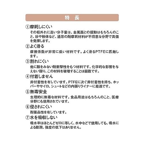 500x1000x10mm 超高分子量ポ