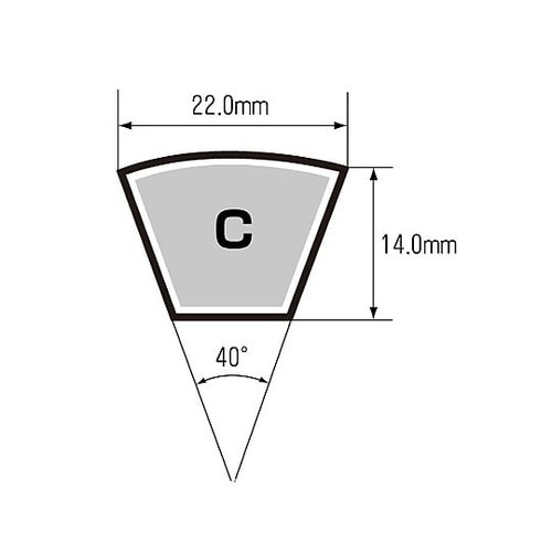 C102 高負荷伝動ベルト(レッドVベル