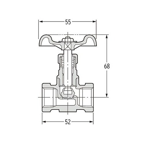Rc 1/2” グローブバルブ(ステン